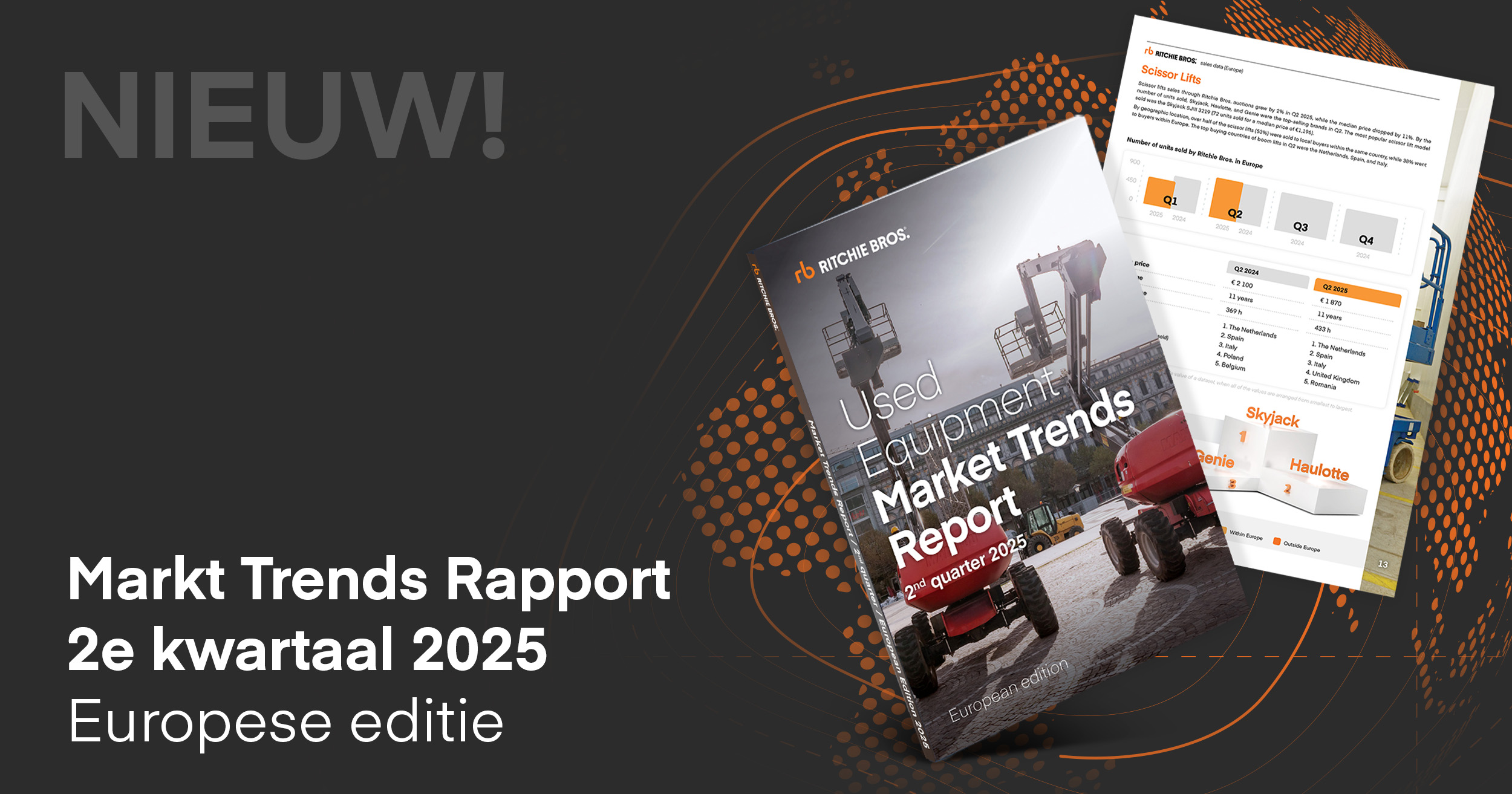 Ritchie Bros. publiceert rapport over trends op de markt voor gebruikt materieel in het tweede kwartaal