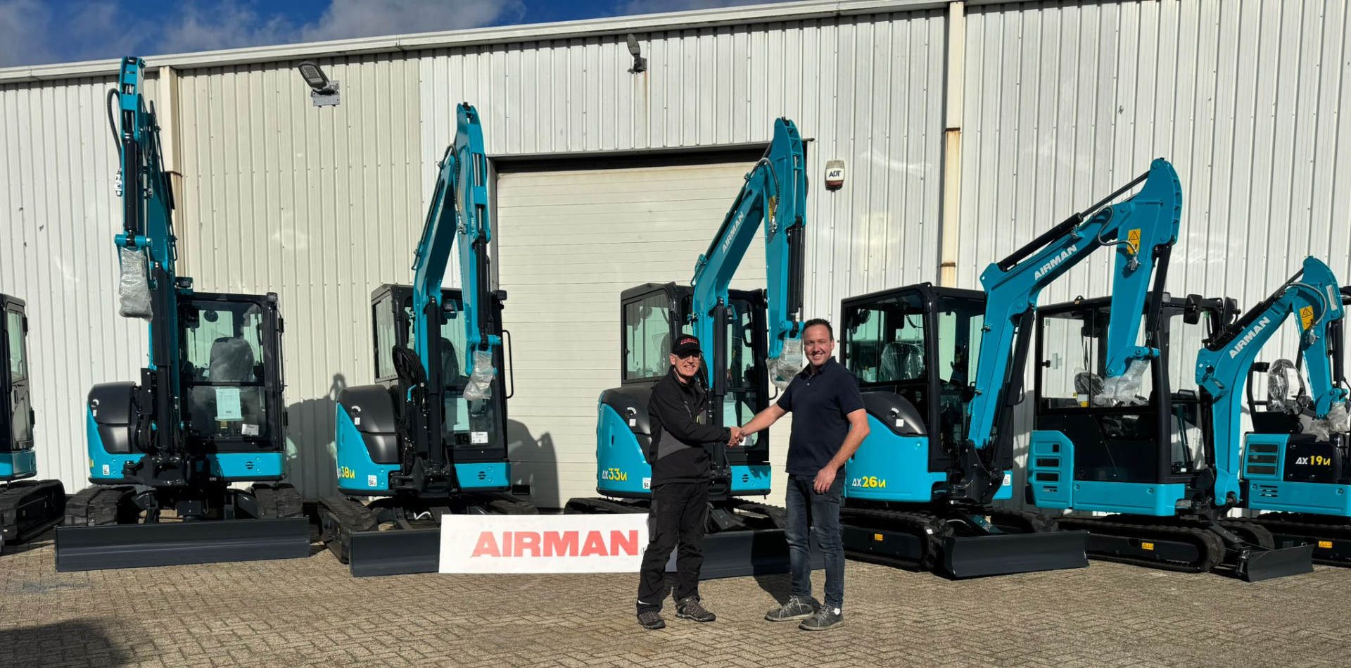 Jansen Verhuur is sinds 1 november dealer van Airman minigravers