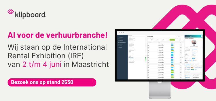 Klipboard toont AI-gedreven intelligentie voor de verhuurbranche op IRE 2026