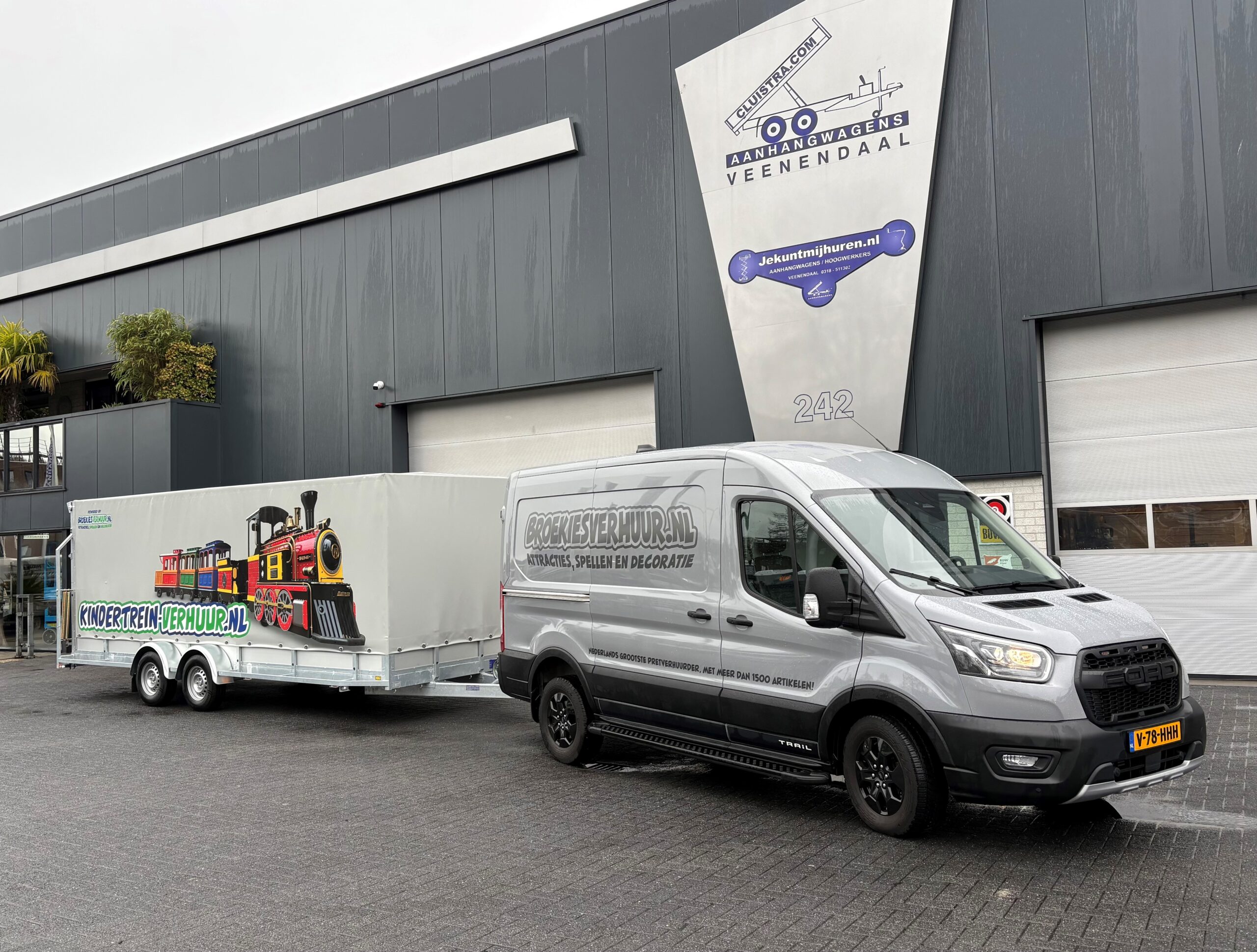 Trein Trailer Broekiesverhuur