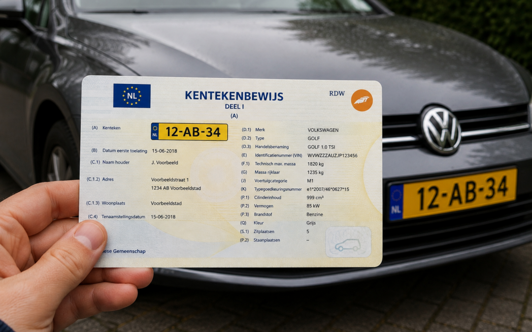 Tastbaar kentekenbewijs verdwijnt straks